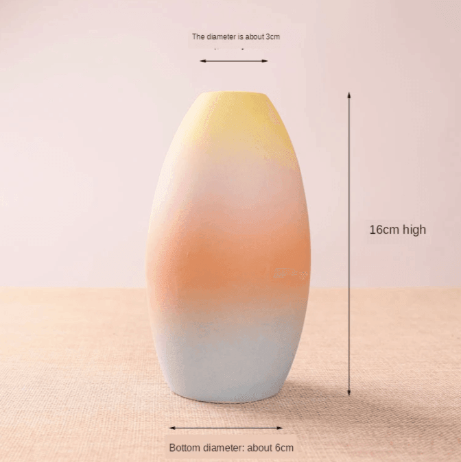 Gradient Ceramic Flower Vase - huemabe - Creative Home Decor