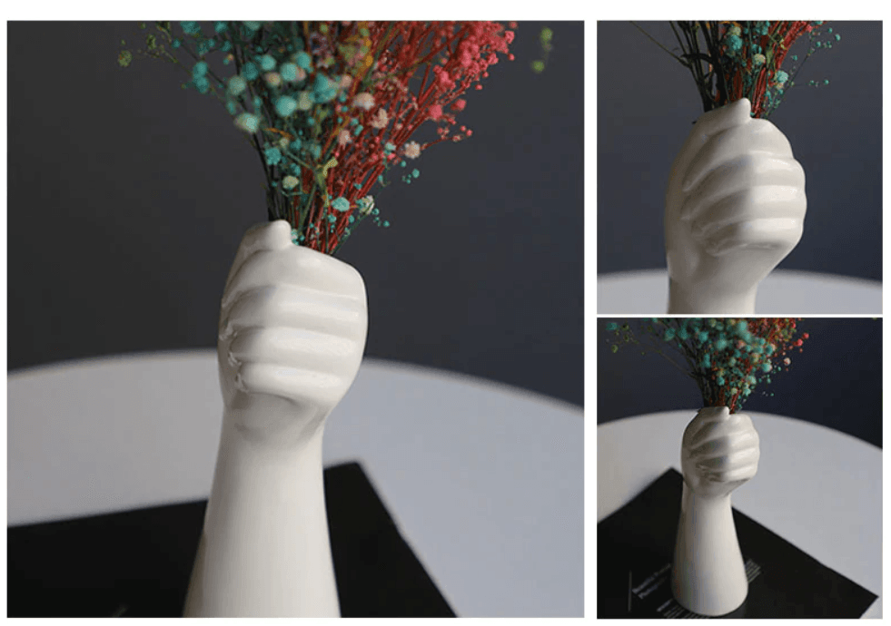 Hand Shape Ceramic Vase - huemabe - Creative Home Decor