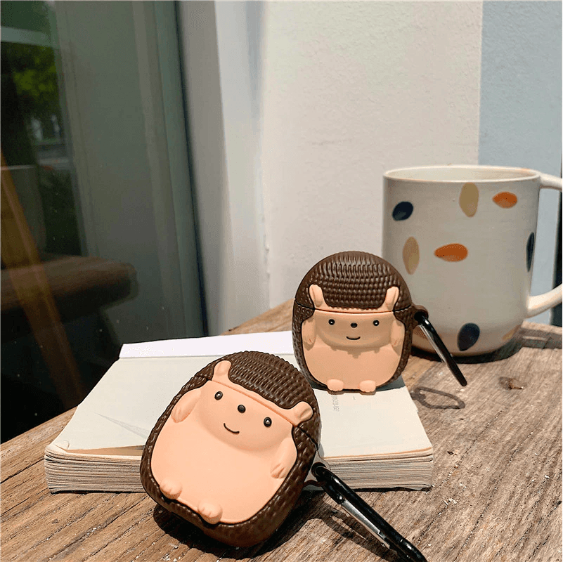 Hedgehog 3D Silicone AirPods Case - huemabe - Creative Home Decor