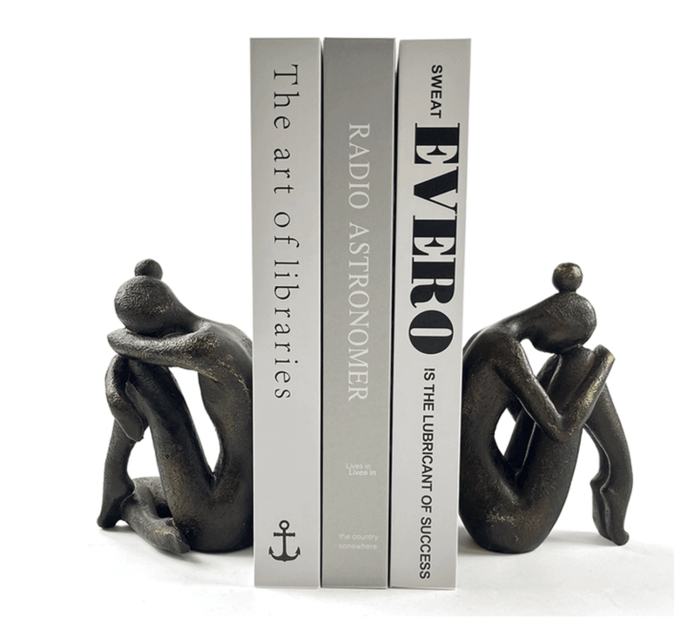 Human-Shaped Resin Bookends Set - huemabe - Creative Home Decor