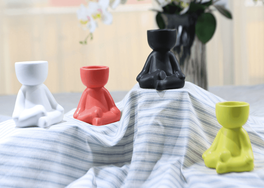 Humanoid Ceramic Flower Pot Vase - huemabe - Creative Home Decor