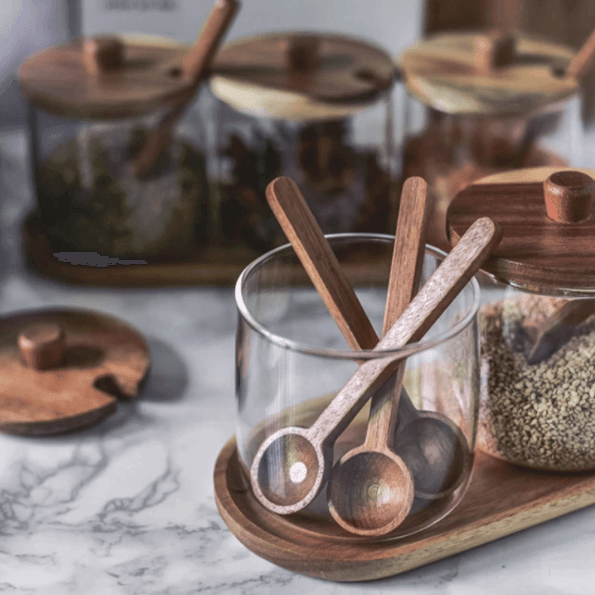 Lead-Free Glass Seasoning Bottle Set - huemabe - Creative Home Decor