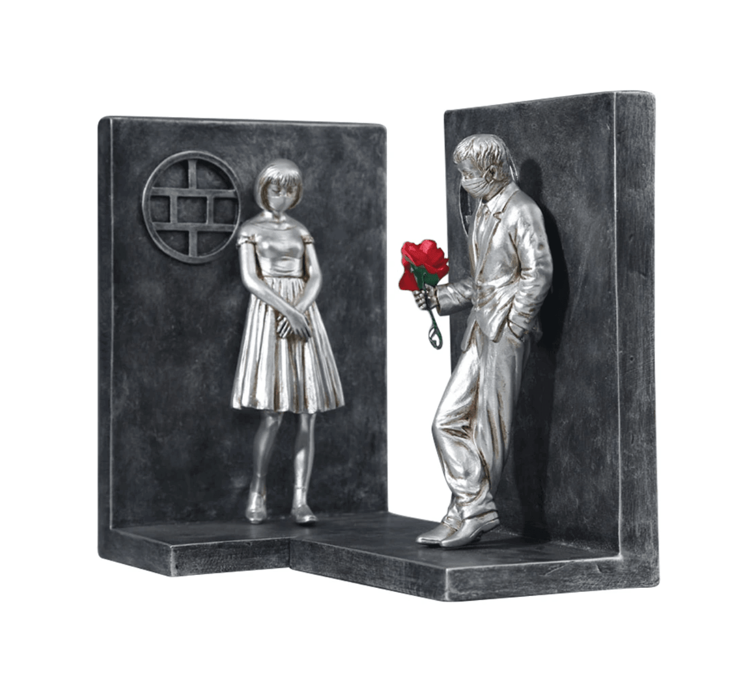 Lovers Resin Bookends Set - huemabe - Creative Home Decor