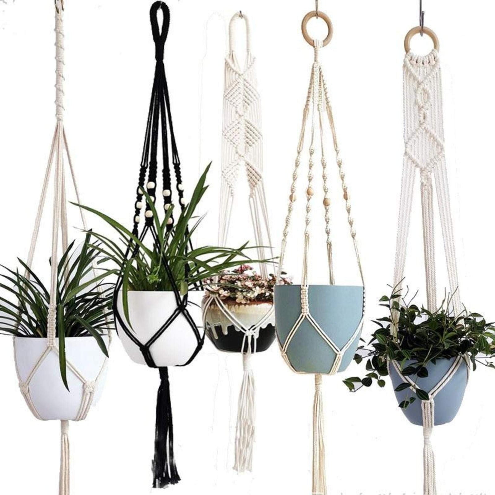 Macrame Plant Hangers - huemabe - Creative Home Decor
