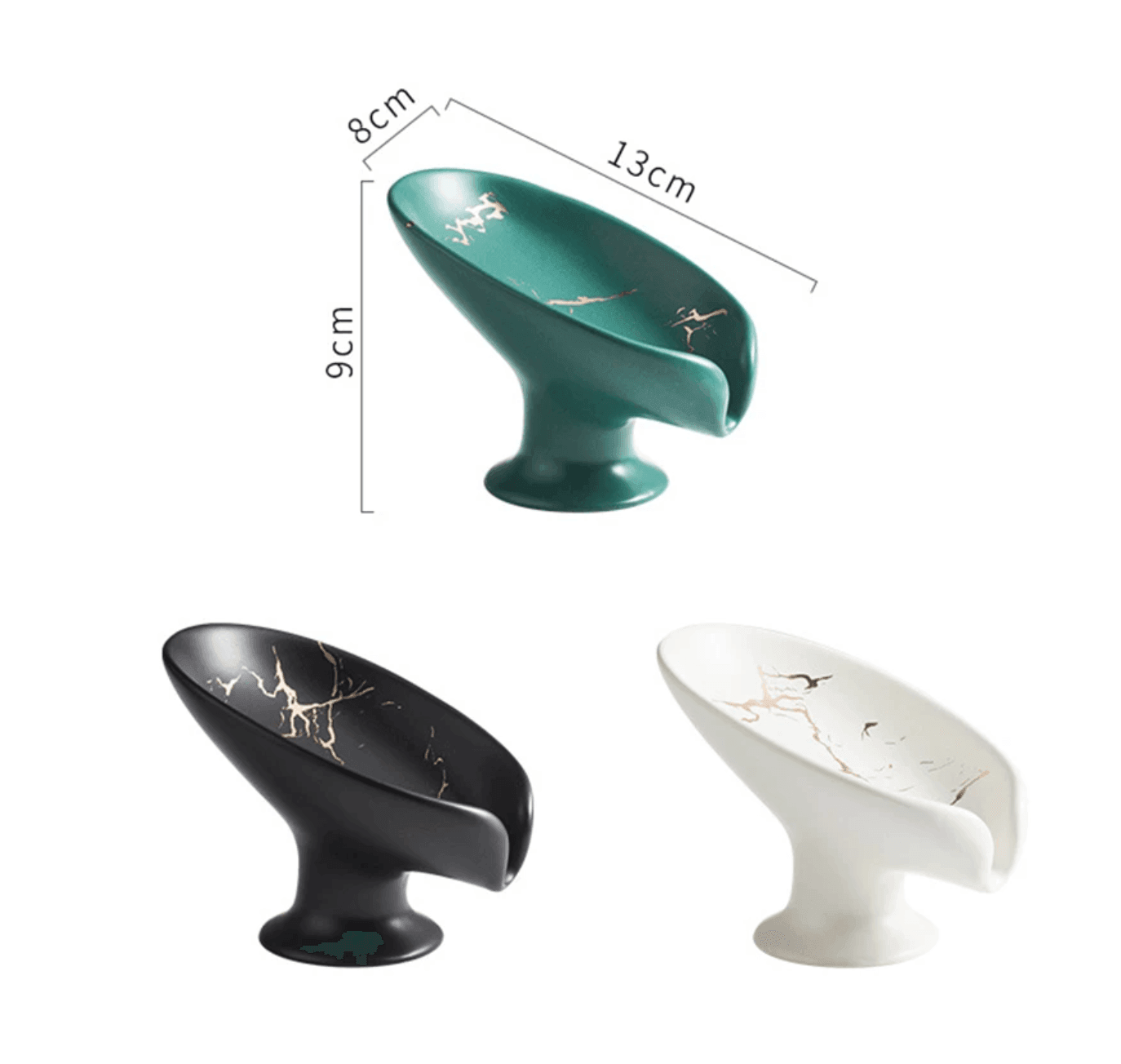 Marble Ceramic Drain Soap Dish - huemabe - Creative Home Decor