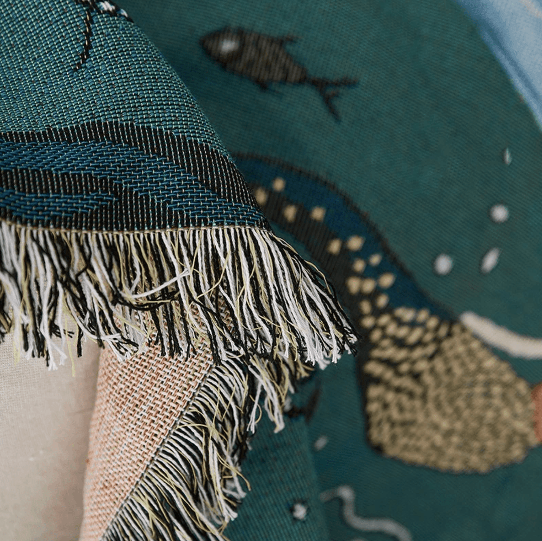 Mermaid Pattern Throw Blanket - huemabe - Creative Home Decor