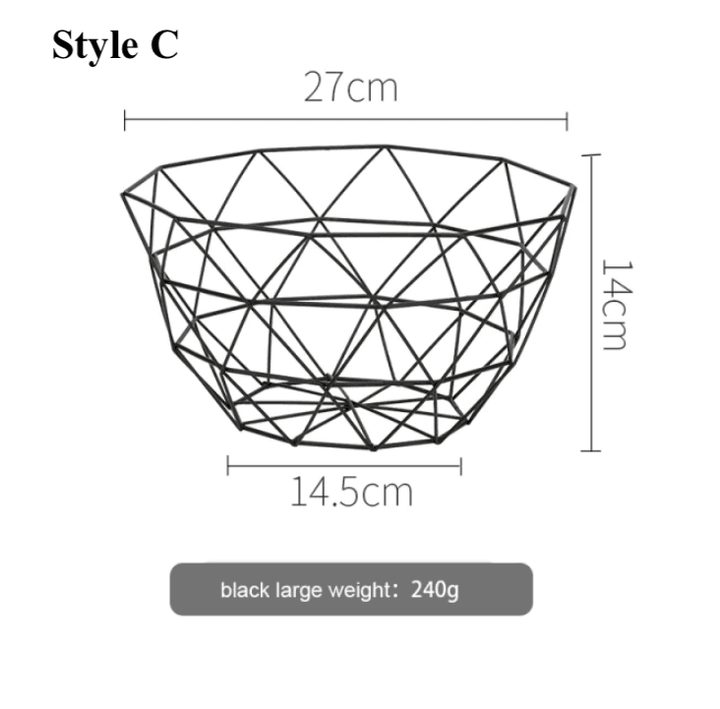 Metal Fruit Vegetable Wire Basket - huemabe - Creative Home Decor