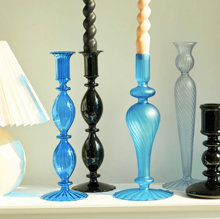 Modern Glass Candlestick Holder - huemabe - Creative Home Decor