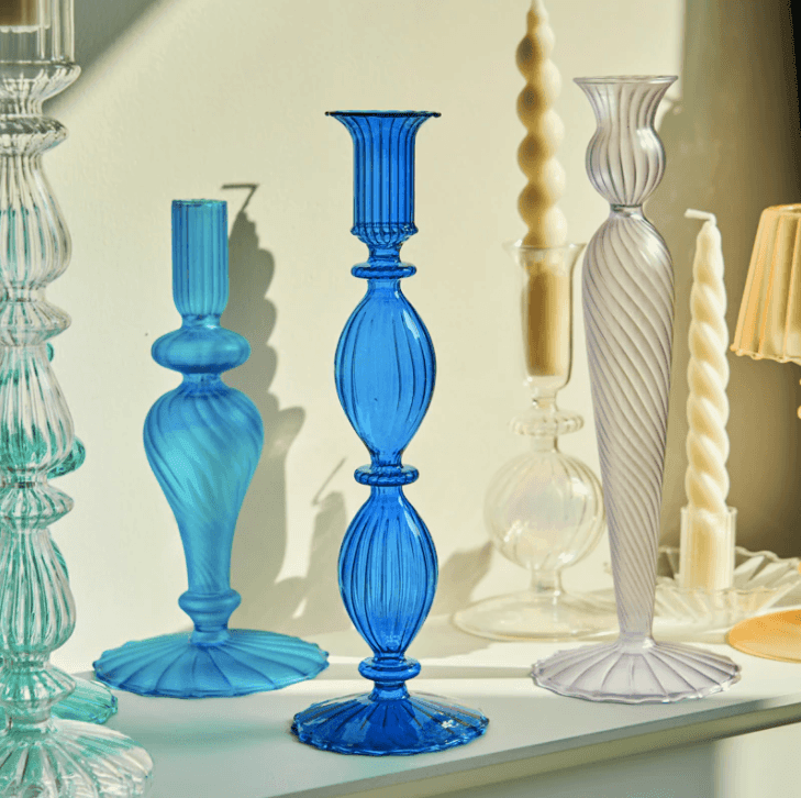 Modern Glass Candlestick Holder - huemabe - Creative Home Decor