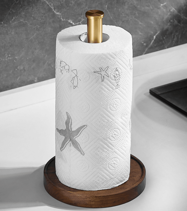 Modern Walnut Kitchen Roll Paper Holder - huemabe - Creative Home Decor