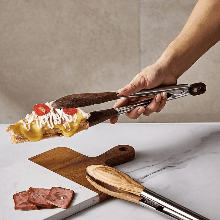 Non-Stick Wood Cooking Tong - huemabe - Creative Home Decor