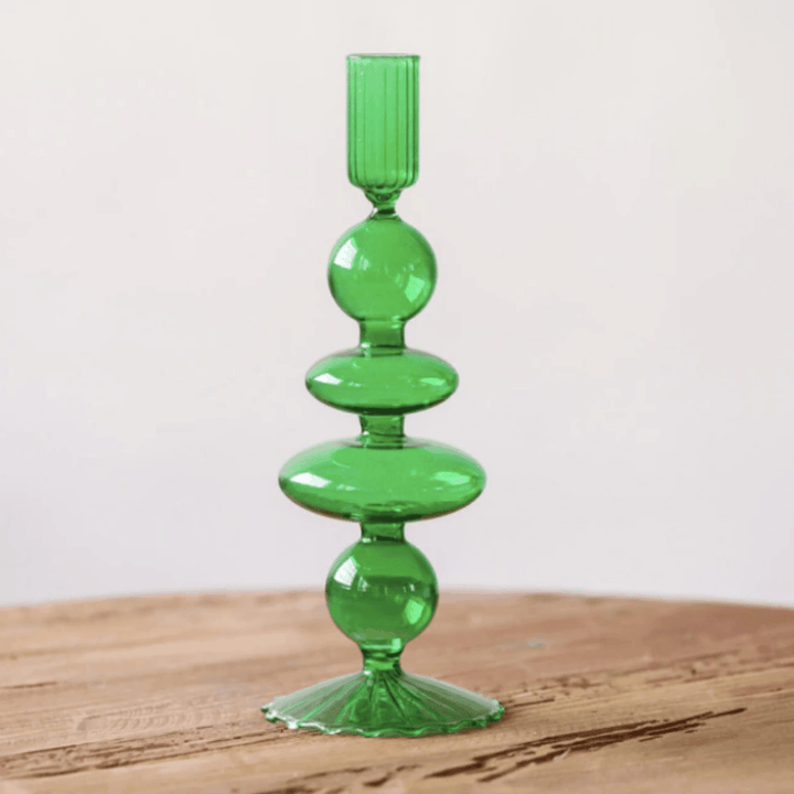 Nordic Artist Style Colorful Glass Candlesticks / Vase - huemabe - Creative Home Decor