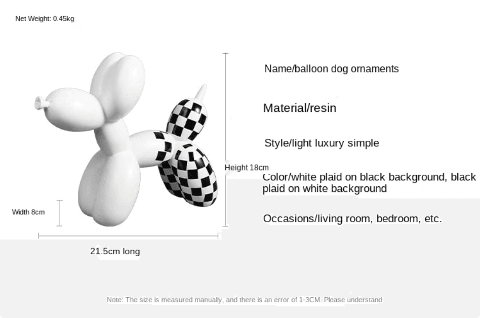 Nordic Creative Balloon Dog Ornaments - huemabe - Creative Home Decor