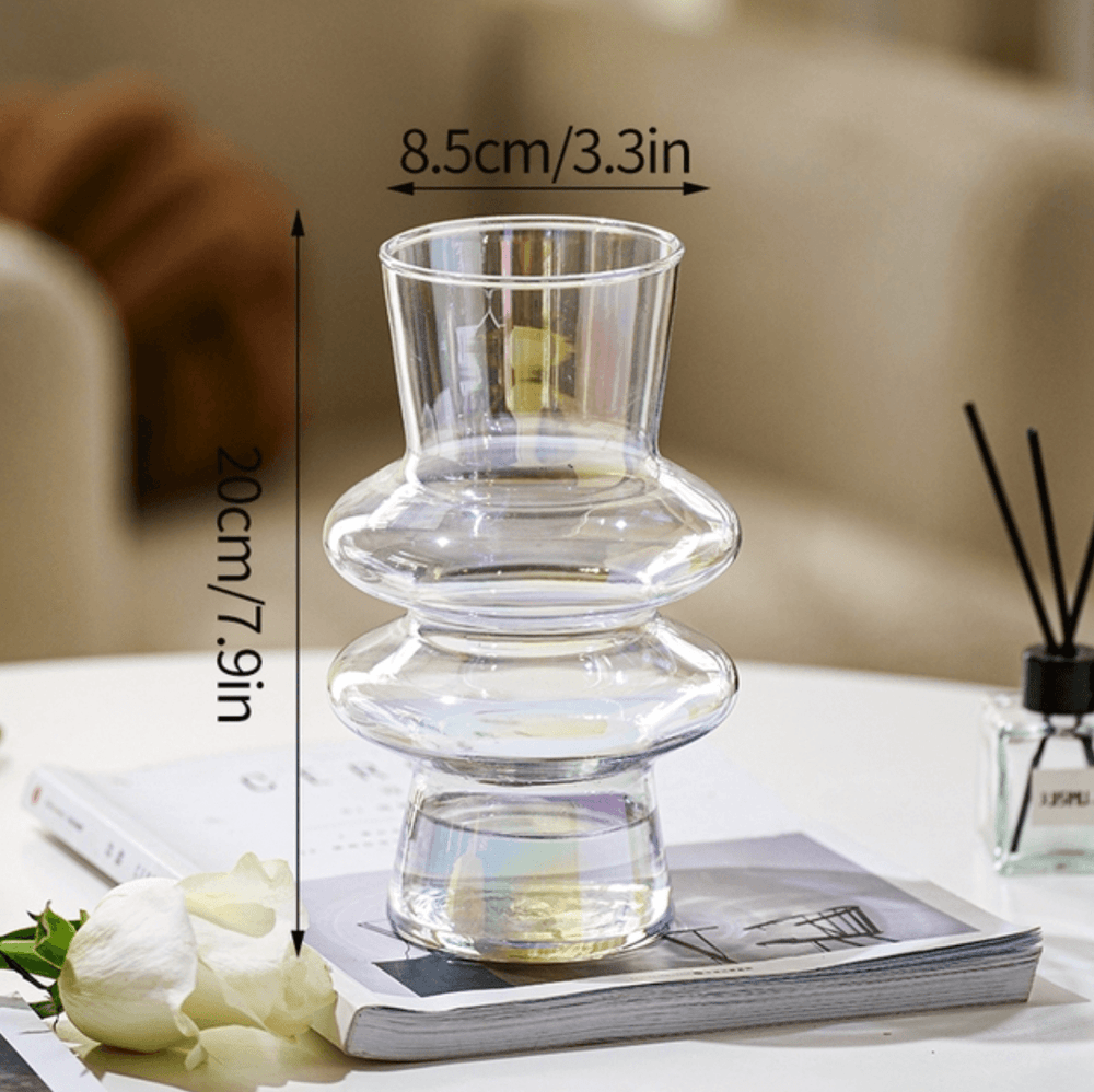 Nordic Decorative Glass Flower Table Vase - huemabe - Creative Home Decor