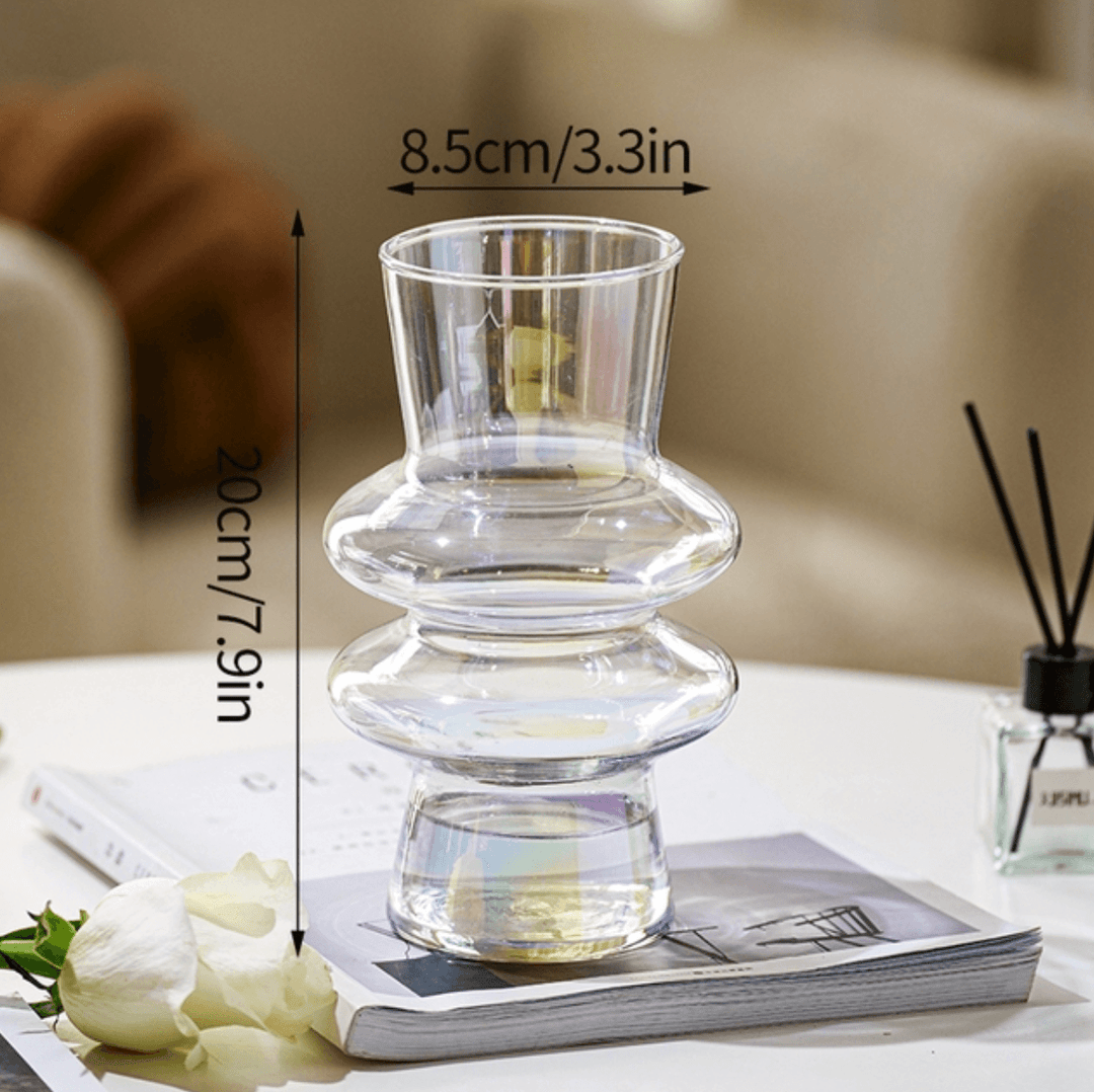 Nordic Decorative Glass Flower Table Vase - huemabe - Creative Home Decor