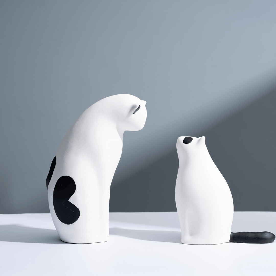 Nordic Modern Minimalist Resin Cat Ornaments - huemabe - Creative Home Decor