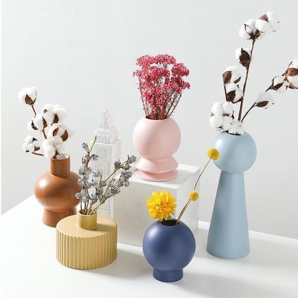 Nordic Morandi Ceramic Vase - huemabe - Creative Home Decor