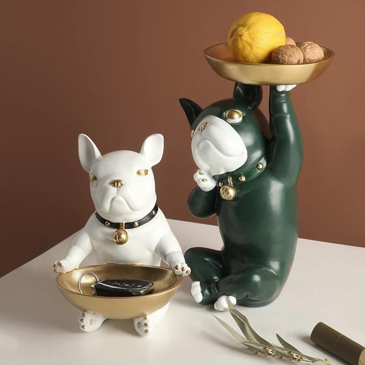 Nordic Resin French Bulldog Storage - huemabe - Creative Home Decor