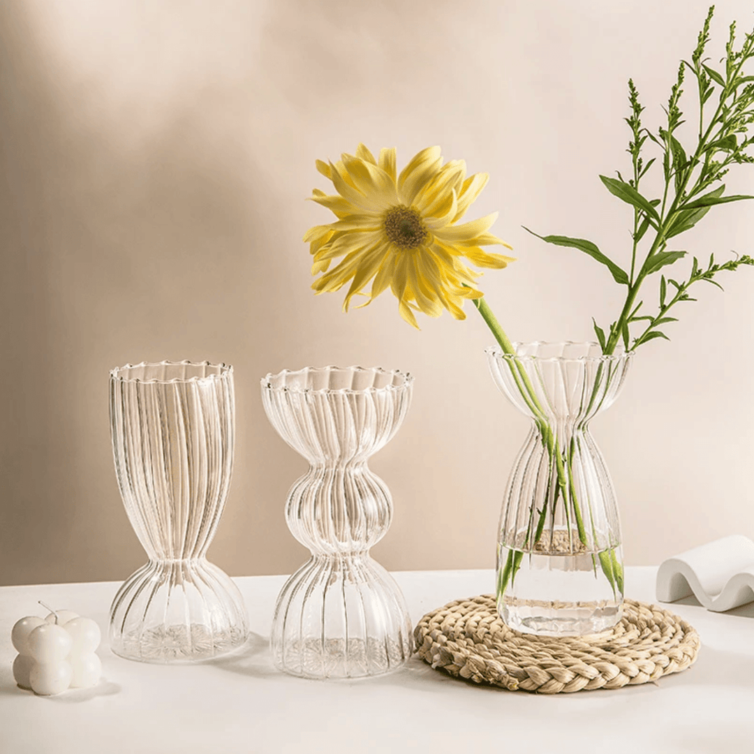 Nordic Table Clear Glass Vase - huemabe - Creative Home Decor