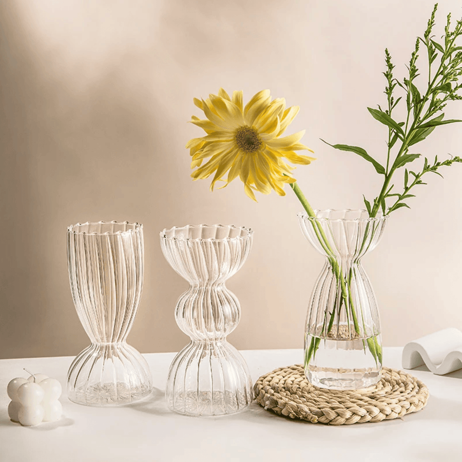 Nordic Table Clear Glass Vase - huemabe - Creative Home Decor