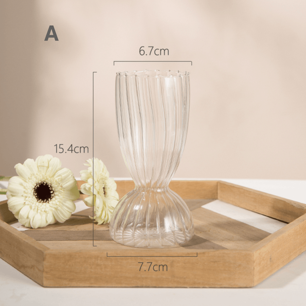 Nordic Table Clear Glass Vase - huemabe - Creative Home Decor