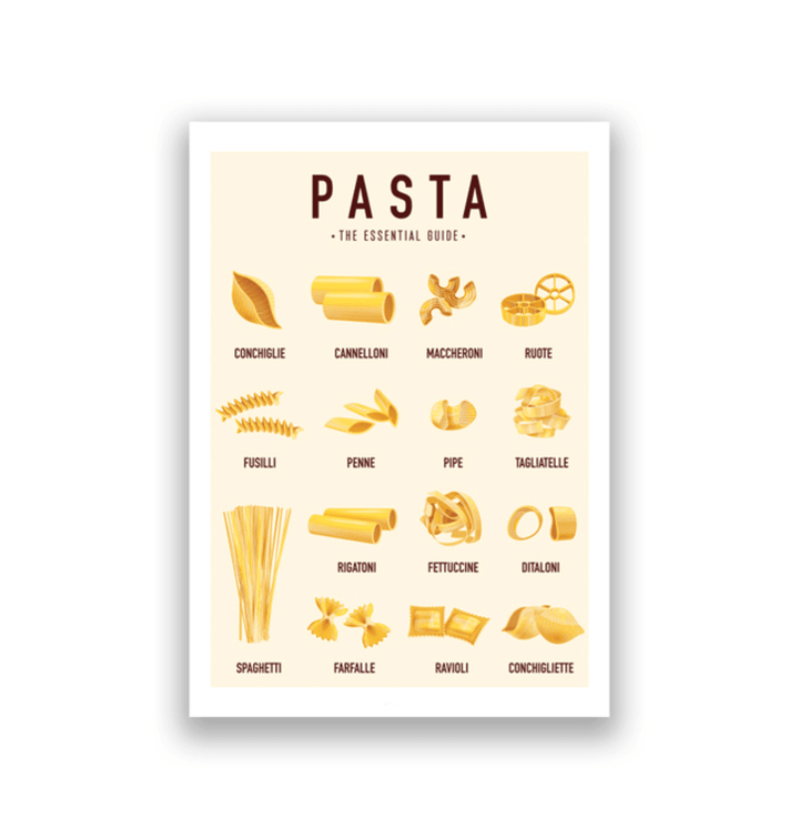 PASTA GUIDE Wall Art Canvas Paintings - huemabe - Creative Home Decor