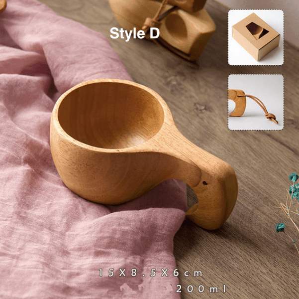 Portable Wood Coffee Mug - huemabe - Creative Home Decor