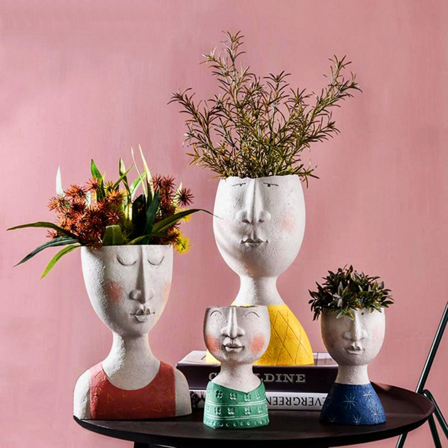 Portrait Family Flower Pot - huemabe - Creative Home Decor