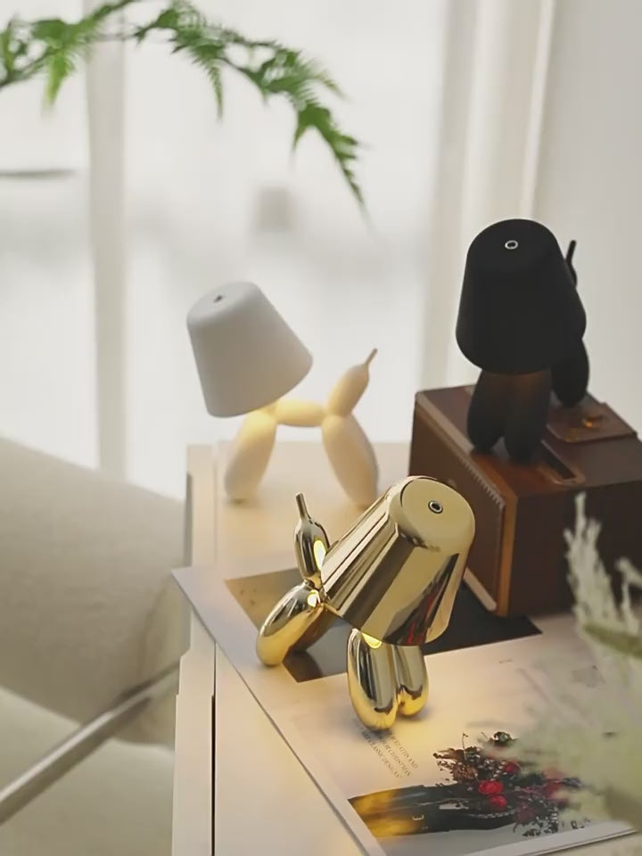 Creative Balloon Dog Table Lamp | Portable &amp; Rechargeable