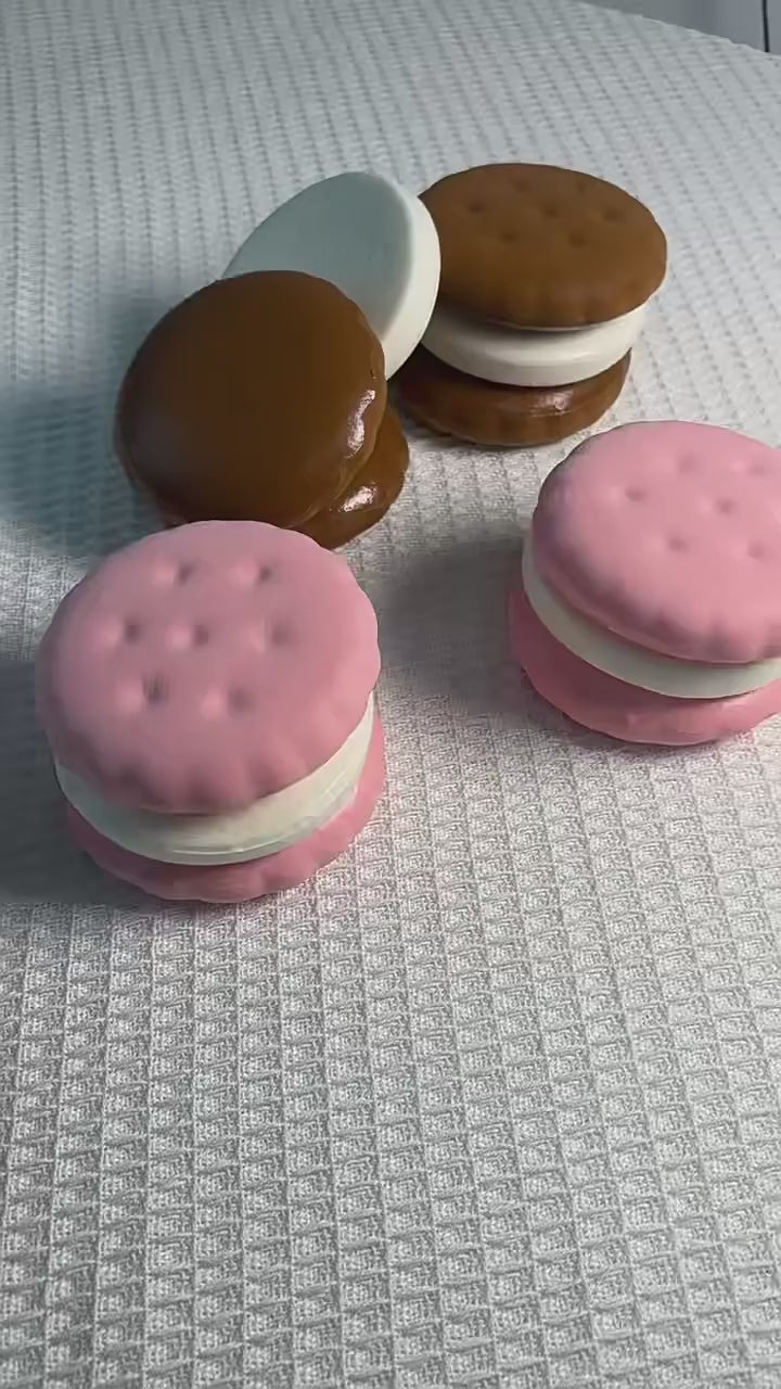 Cookie Squishy Toy -Slow Rising Cream Sandwich Stress Relief