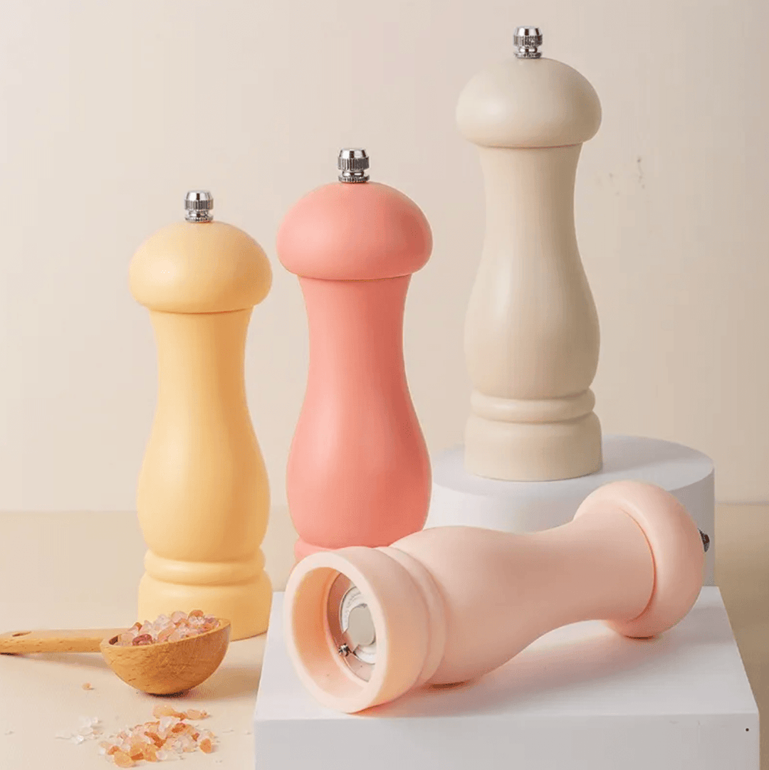 Refillable Morandi Colour Salt and Pepper Mill (PP Material) - huemabe - Creative Home Decor