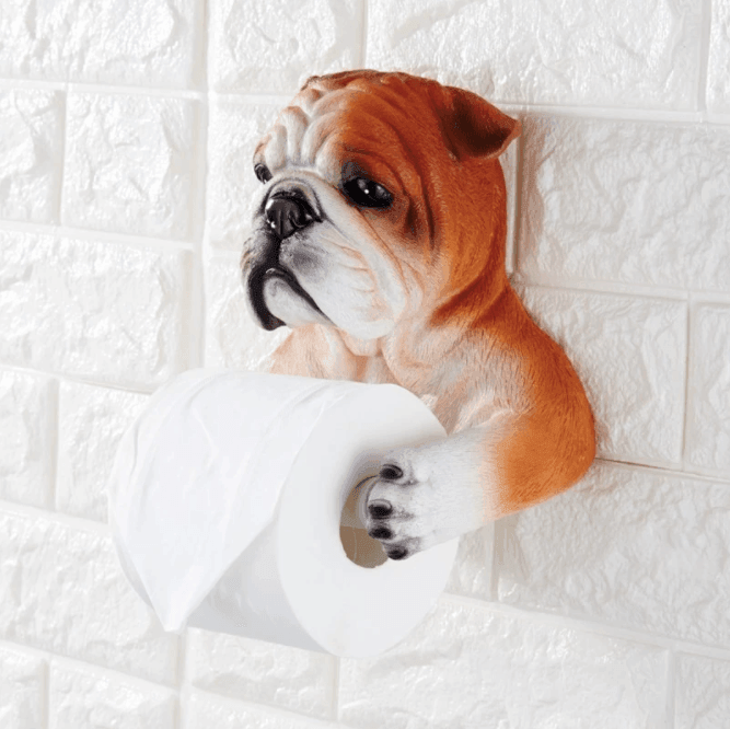 Resin Dog Toilet Paper Holder - huemabe - Creative Home Decor