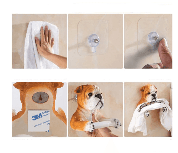 Resin Dog Toilet Paper Holder - huemabe - Creative Home Decor