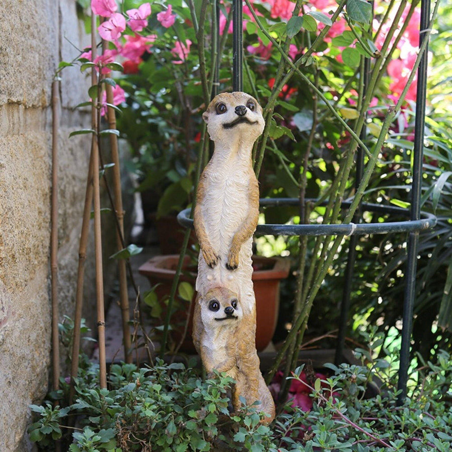 Resin Mongoose Garden Figurines - huemabe - Creative Home Decor