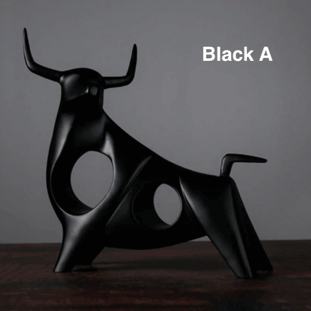 Resin Ox Figurines - huemabe - Creative Home Decor