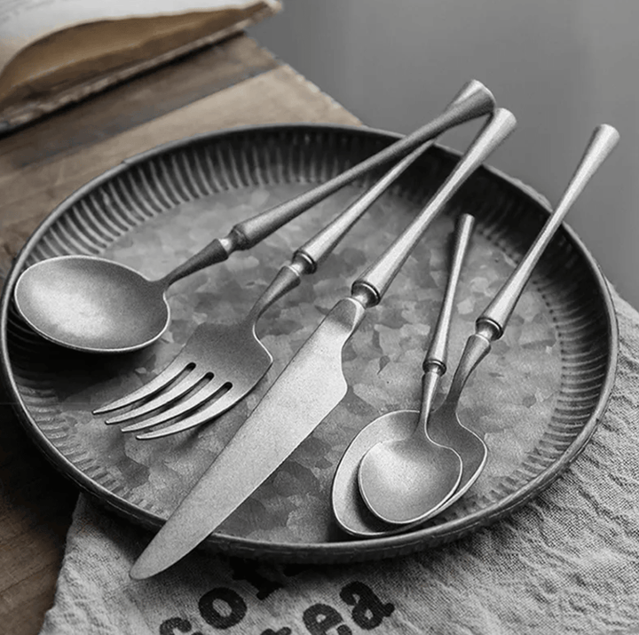 Retro 304 Stainless Steel Cutlery Set - huemabe - Creative Home Decor