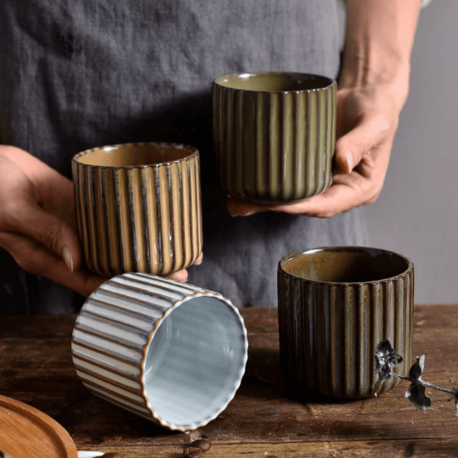 Retro Japanese Ceramic Tea Cup - huemabe - Creative Home Decor