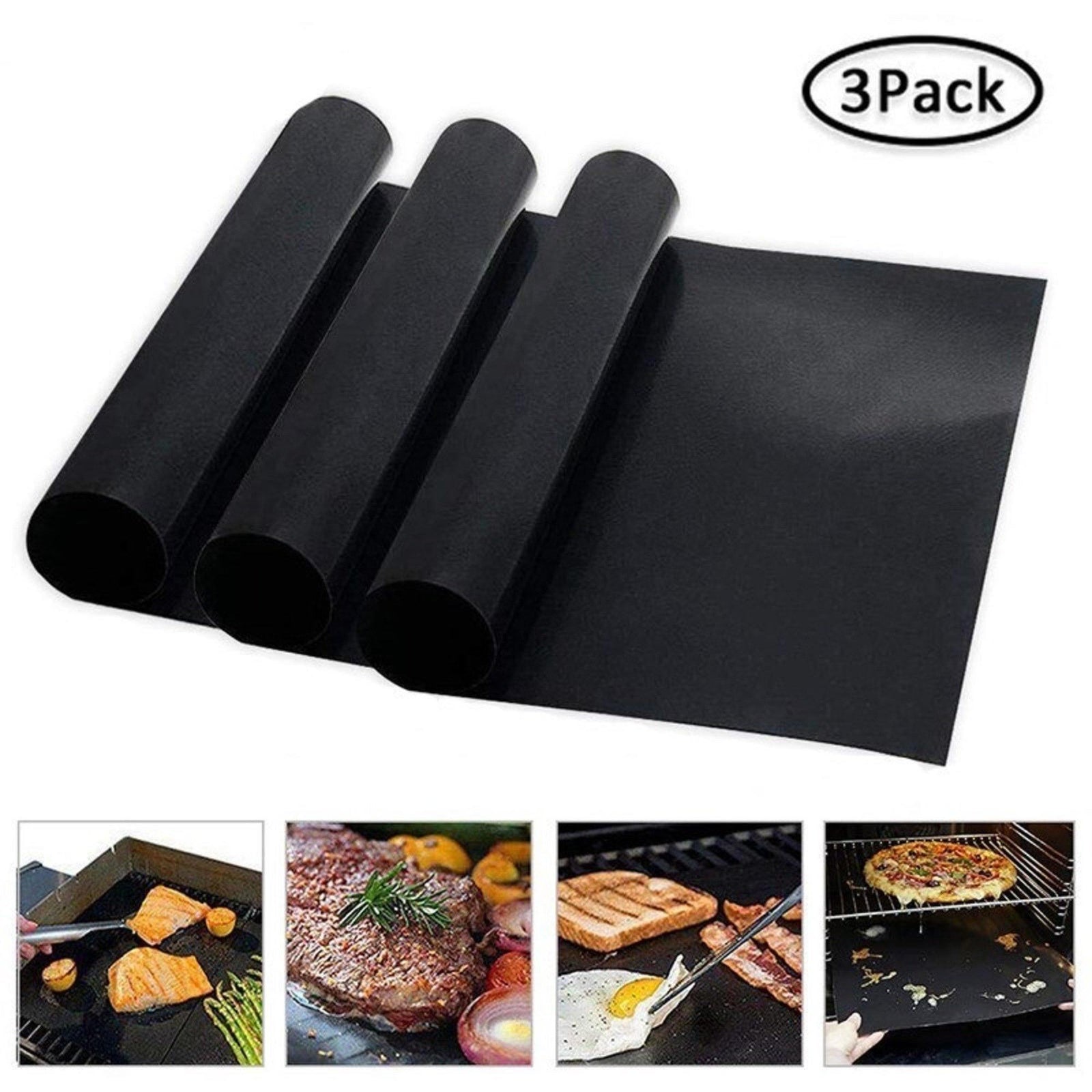 Reusable Non-Stick BBQ Grill & Baking Mat (3PCS) - huemabe - Creative Home Decor