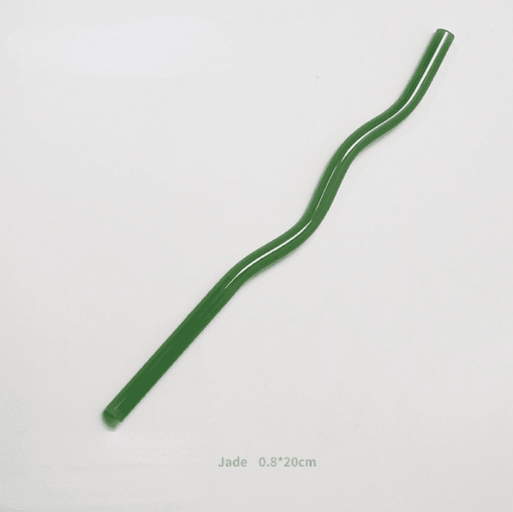 Reusable Wave Glass Straws - huemabe - Creative Home Decor