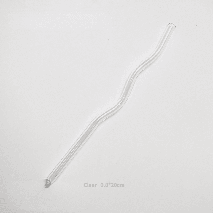 Reusable Wave Glass Straws - huemabe - Creative Home Decor