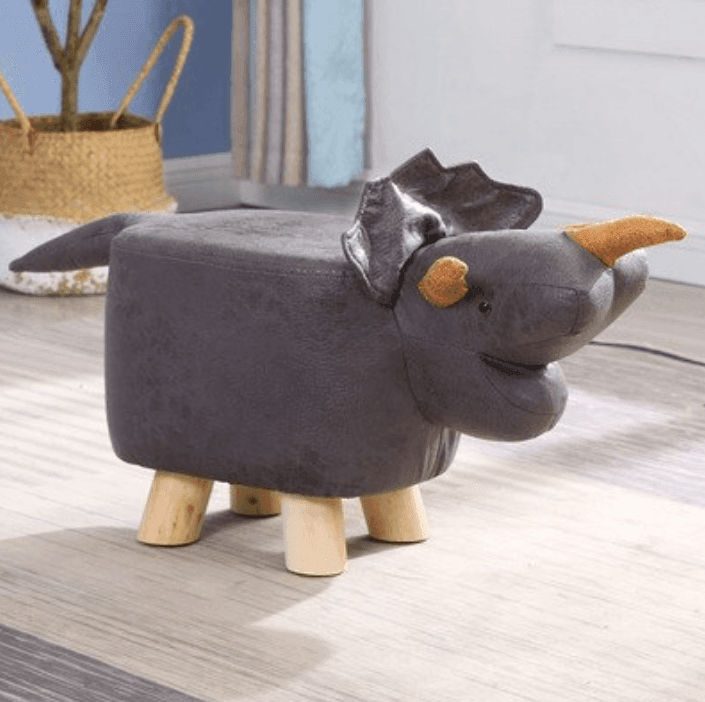 Rhinoceros Solid Wood Footstools - huemabe - Creative Home Decor