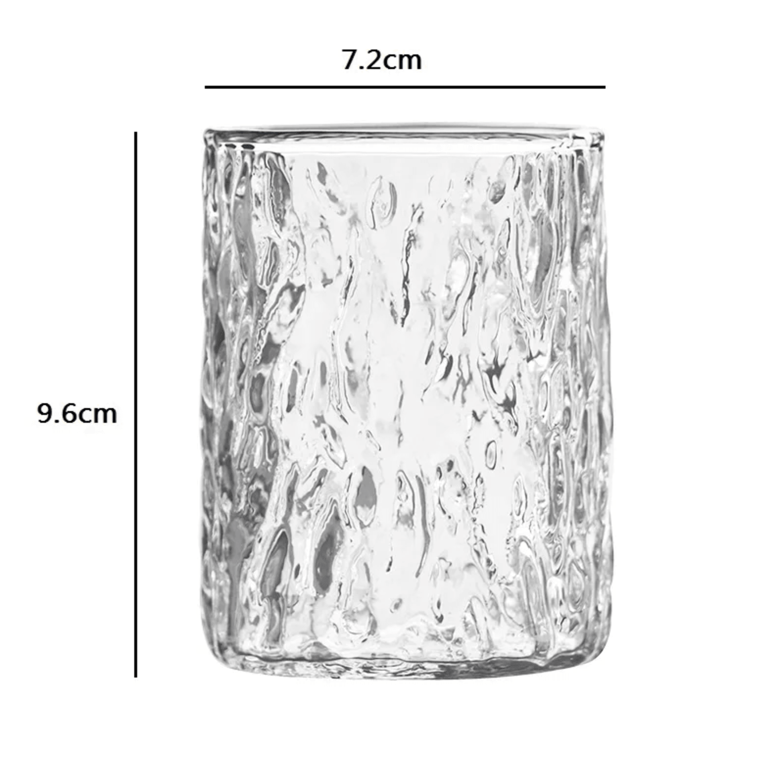 Ribbed Glass Transparent Coffee Cup Drinkware - huemabe - Creative Home Decor