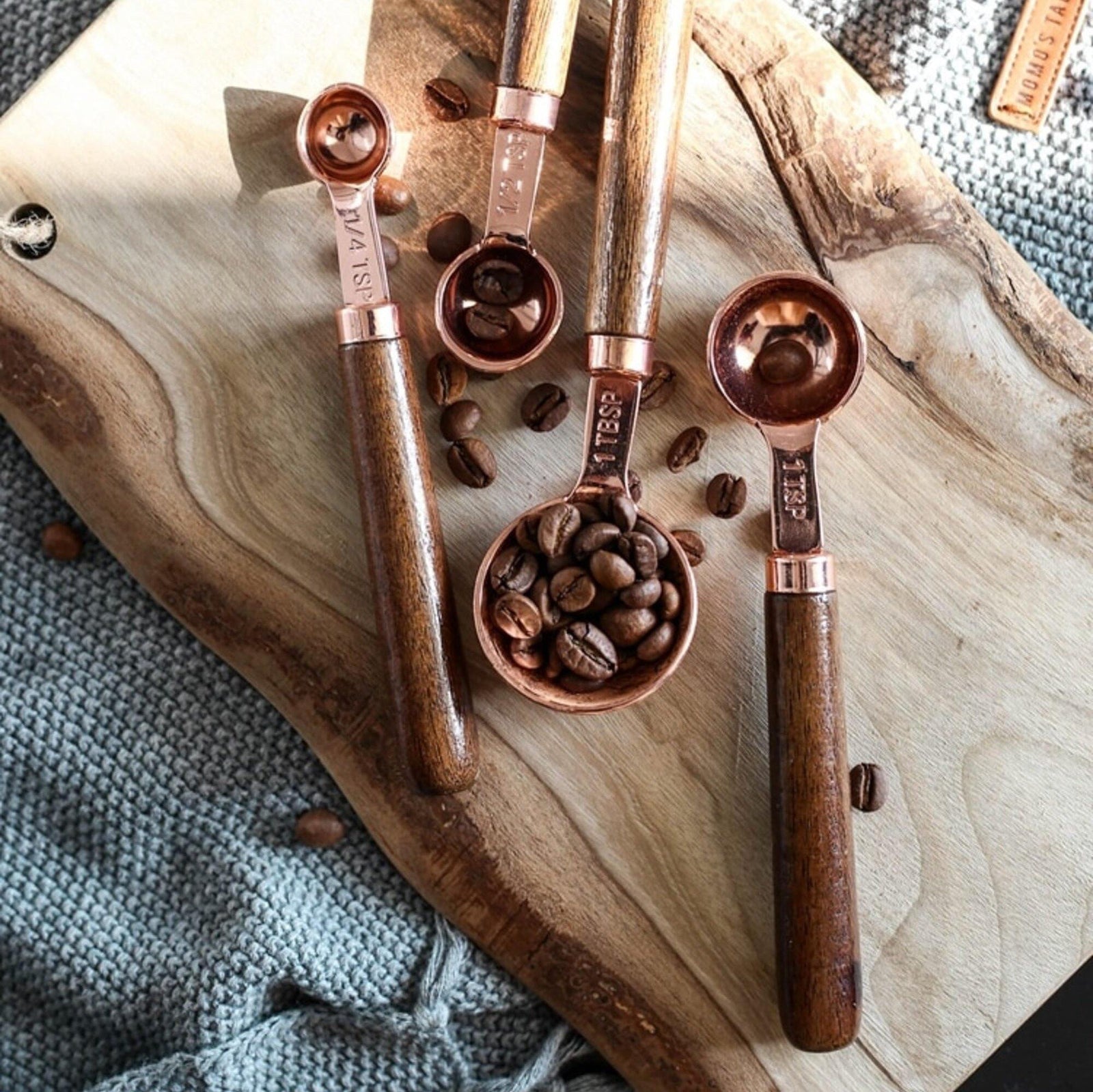 Rose Gold Stainless Steel Measuring Cups Set - huemabe - Creative Home Decor