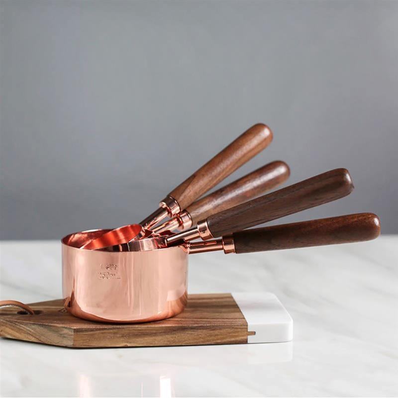 Rose Gold Stainless Steel Measuring Cups Set - huemabe - Creative Home Decor