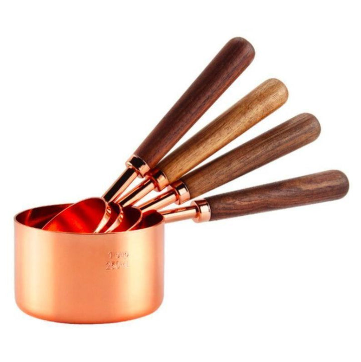 Rose Gold Stainless Steel Measuring Cups Set - huemabe - Creative Home Decor