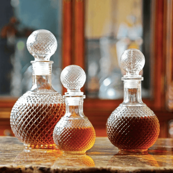 Round Ball Shape Crystal Decanter - huemabe - Creative Home Decor