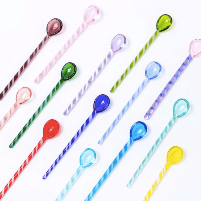 Set of 3 Glass Coffee Dessert Spoons - huemabe - Creative Home Decor