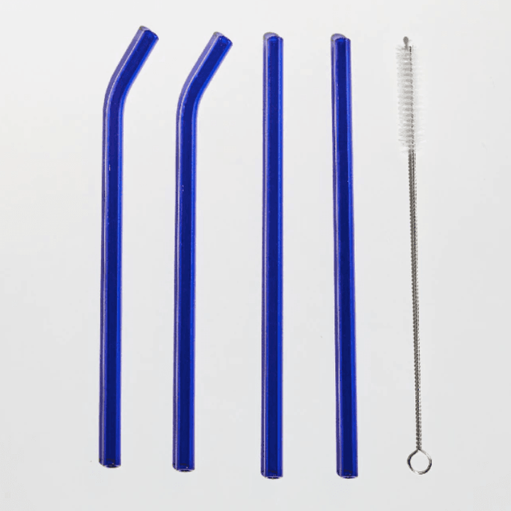 Set of 4 Reusable Glass Straws - huemabe - Creative Home Decor