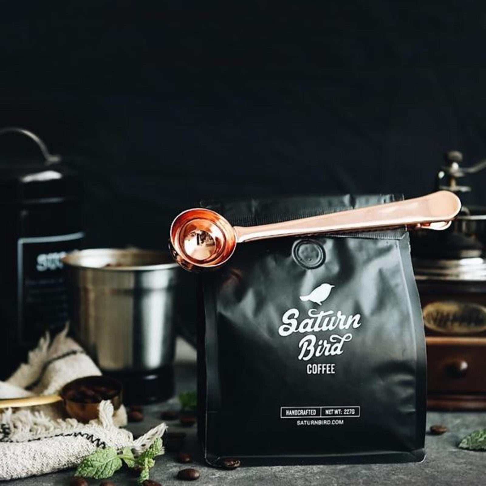 Set of 4 Stainless Steel Coffee Spoon with Bag Clip - huemabe - Creative Home Decor