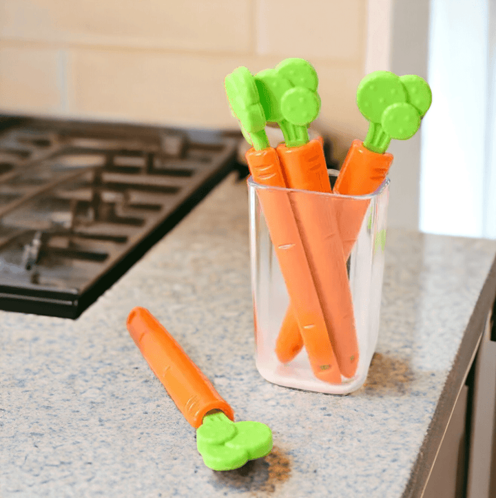 Set of 5 Carrot Bag Clips | Food Snacks Clips - huemabe - Creative Home Decor